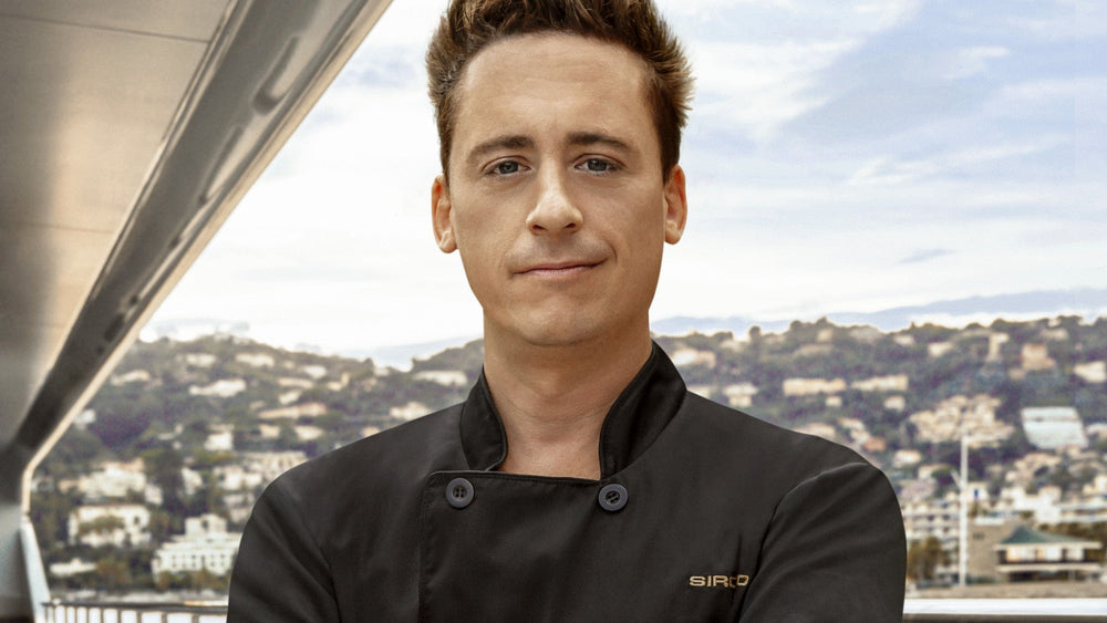 Chef Ben Robinson aboard a superyacht