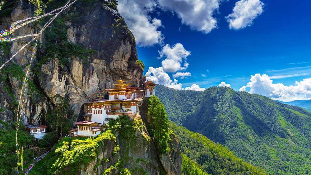 Tiger's Nest monastery above Paro Valley, Bhutan