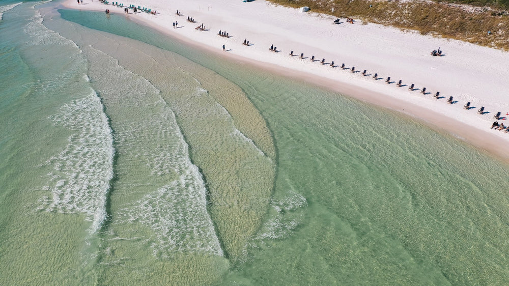 Aerial view of the Walton County shoreline