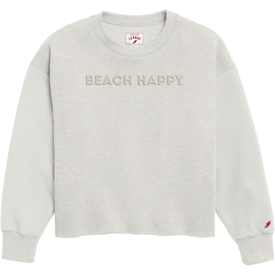 Beach Happy Reverse Fleece Midi — Oatmeal Heather