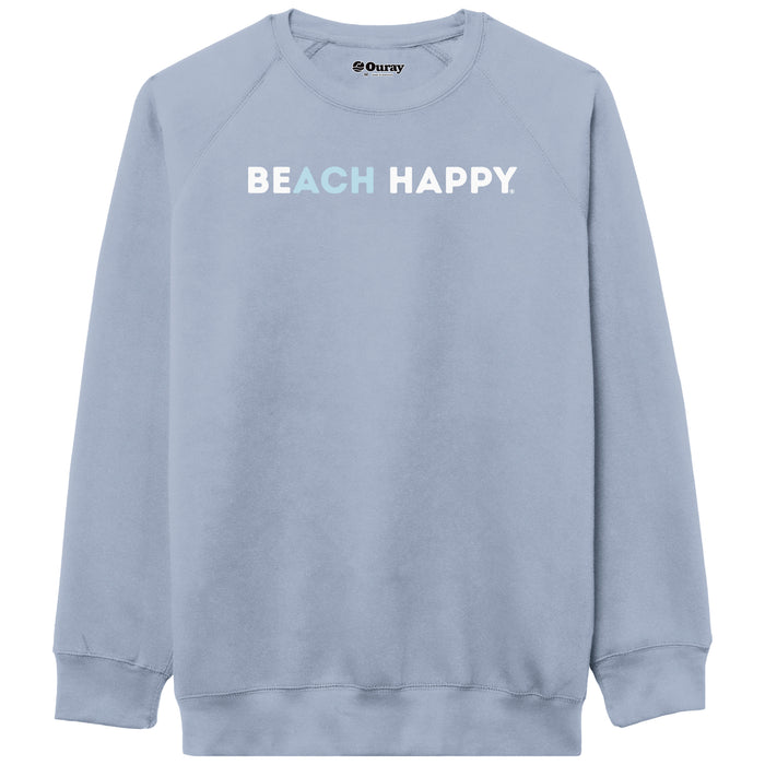 Beach Happy Benchmark Crew — Blue Fog