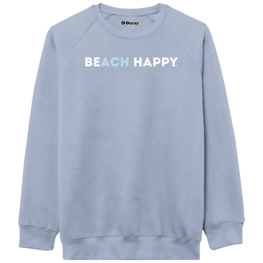 Beach Happy Benchmark Crew — Blue Fog