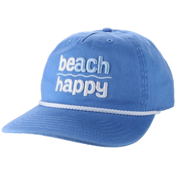 Beach Happy Skully Snapback — Pacific Blue